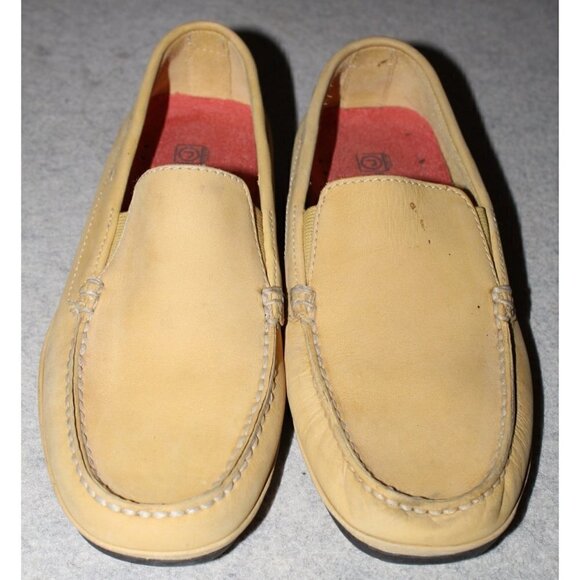 Rockport Honey leather Loafers Slip on men shoes Washable Size 8.5 Moccasin